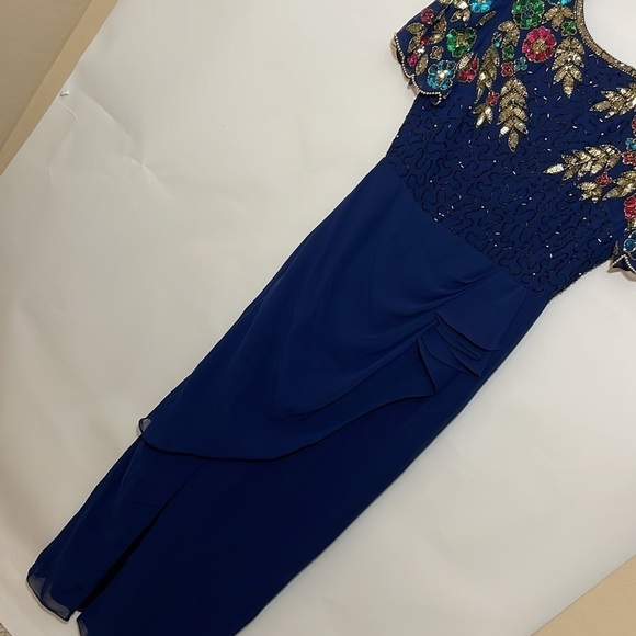 ASOS Virgos Lounge Tall Arian Embellished Maxi Dress
With Frill Wrap Skirt - Picture 7 of 13